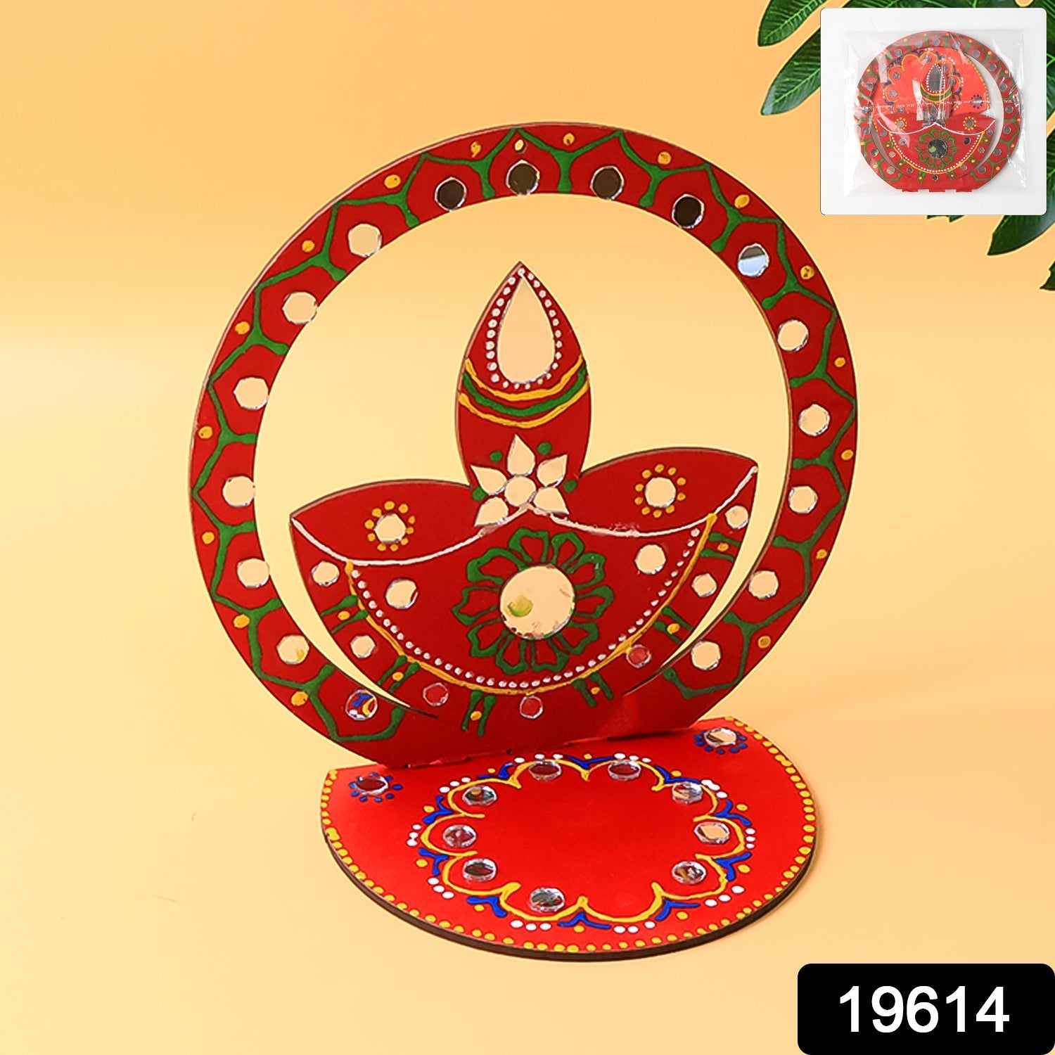 Traditional Wooden Handcrafted Diya Holder Traditional Wooden Handcrafted Diya Holder